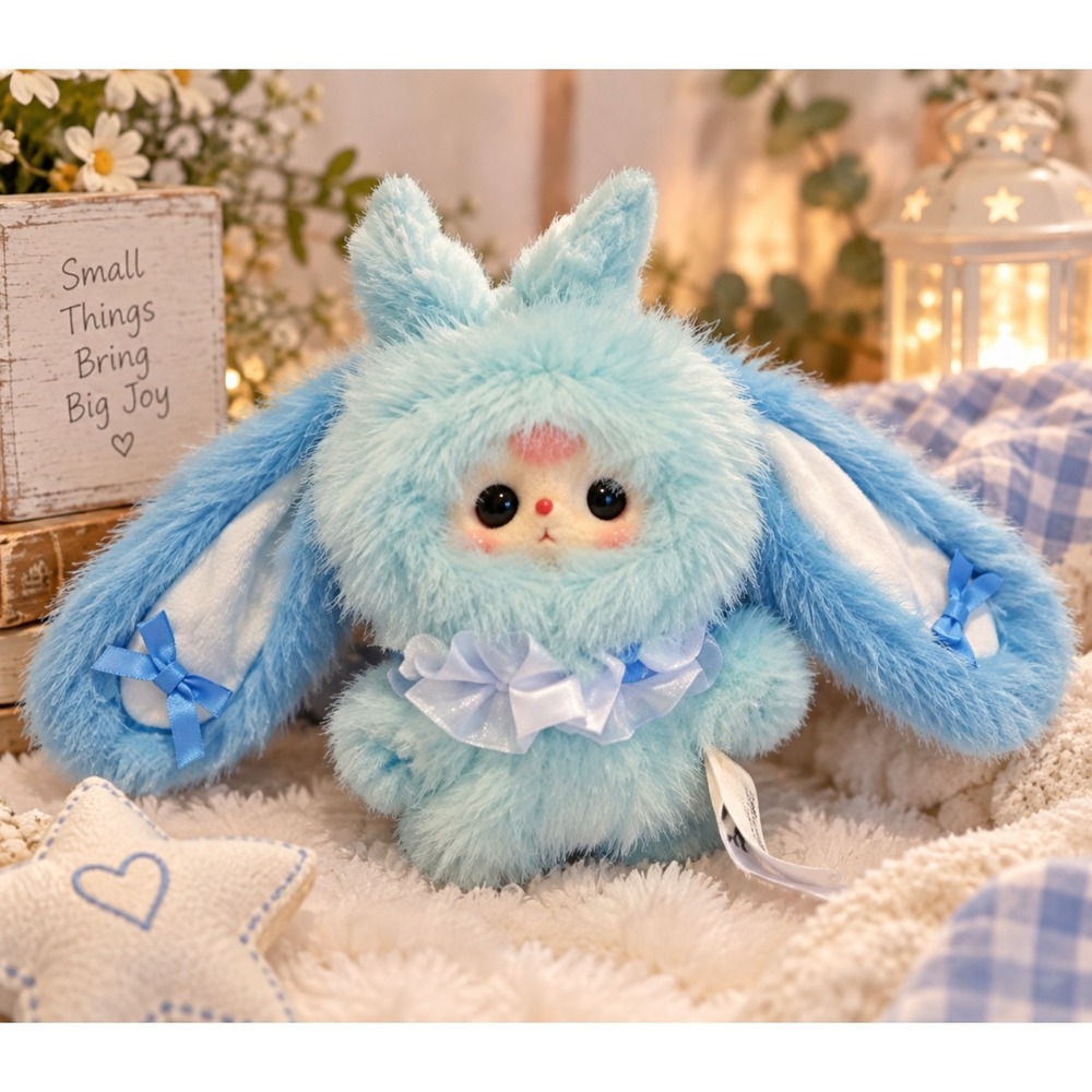 Baby Three Pocket Bunny Treasure Sea-Salt Bunny Blind Box Confirmed Blue Plush